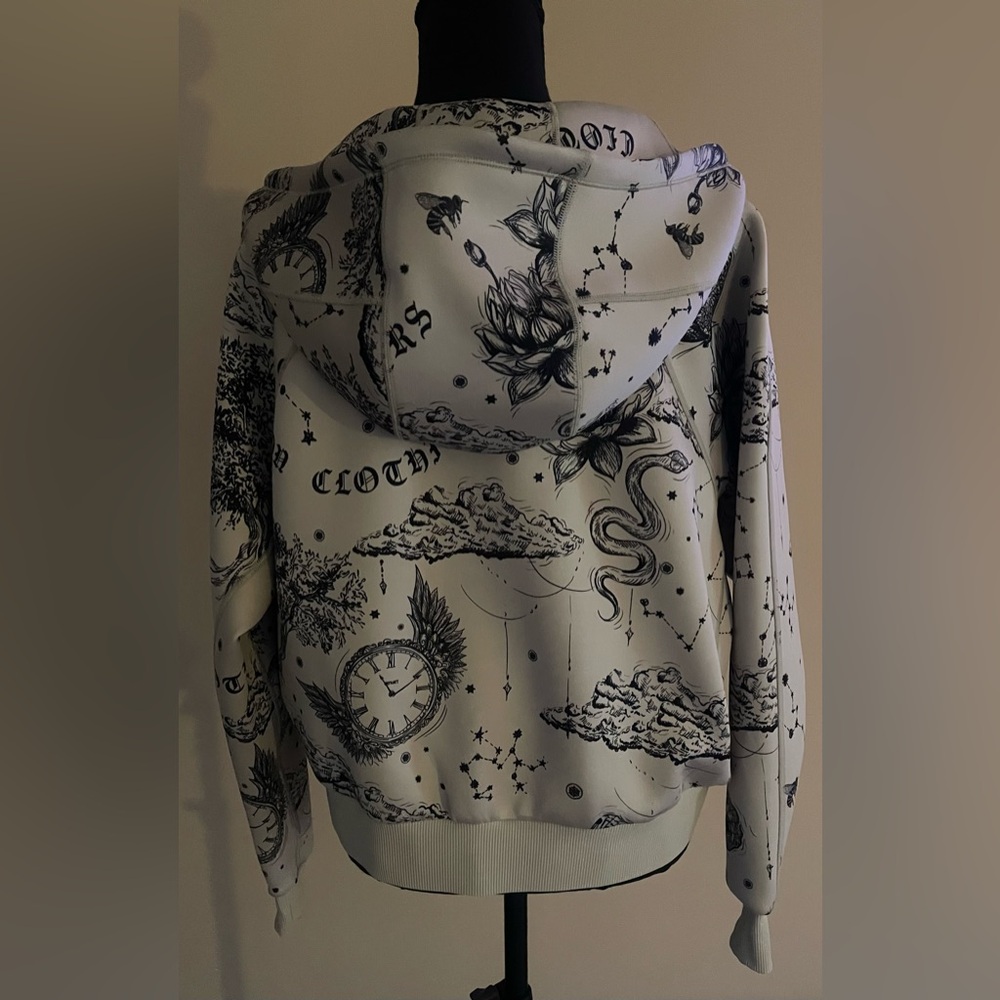 NWT Greyson Moon Diamond Kristina full zip hoodie in Sand. Size L - Picture 3 of 15